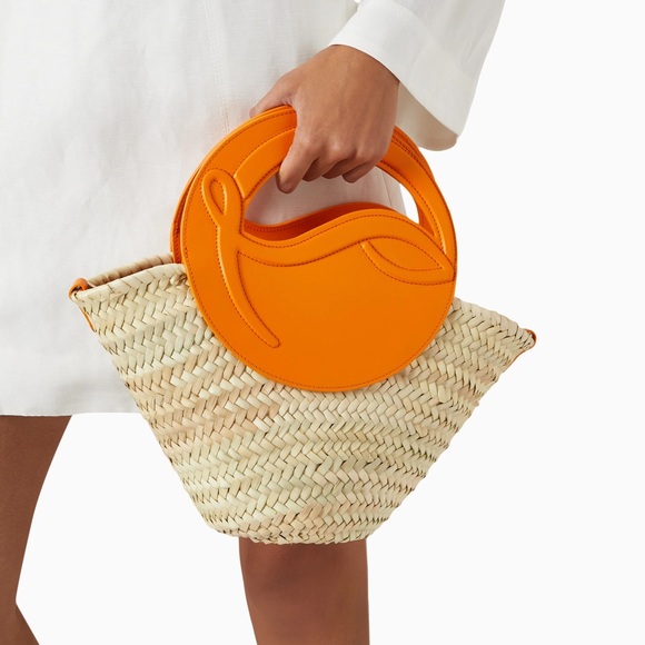 Christian Louboutin Handbags - Christian Louboutin Small Biloumoon Basket Bag in Raffia